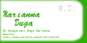 marianna duga business card
